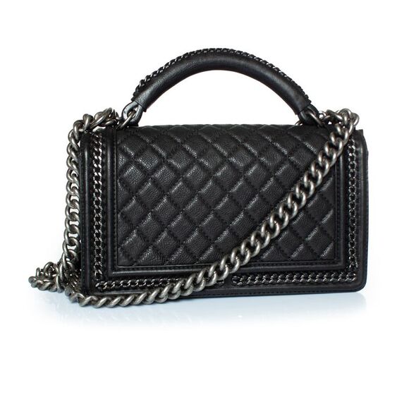 Chanel, Top handle quilted leather boy bag - Picture 3 of 10